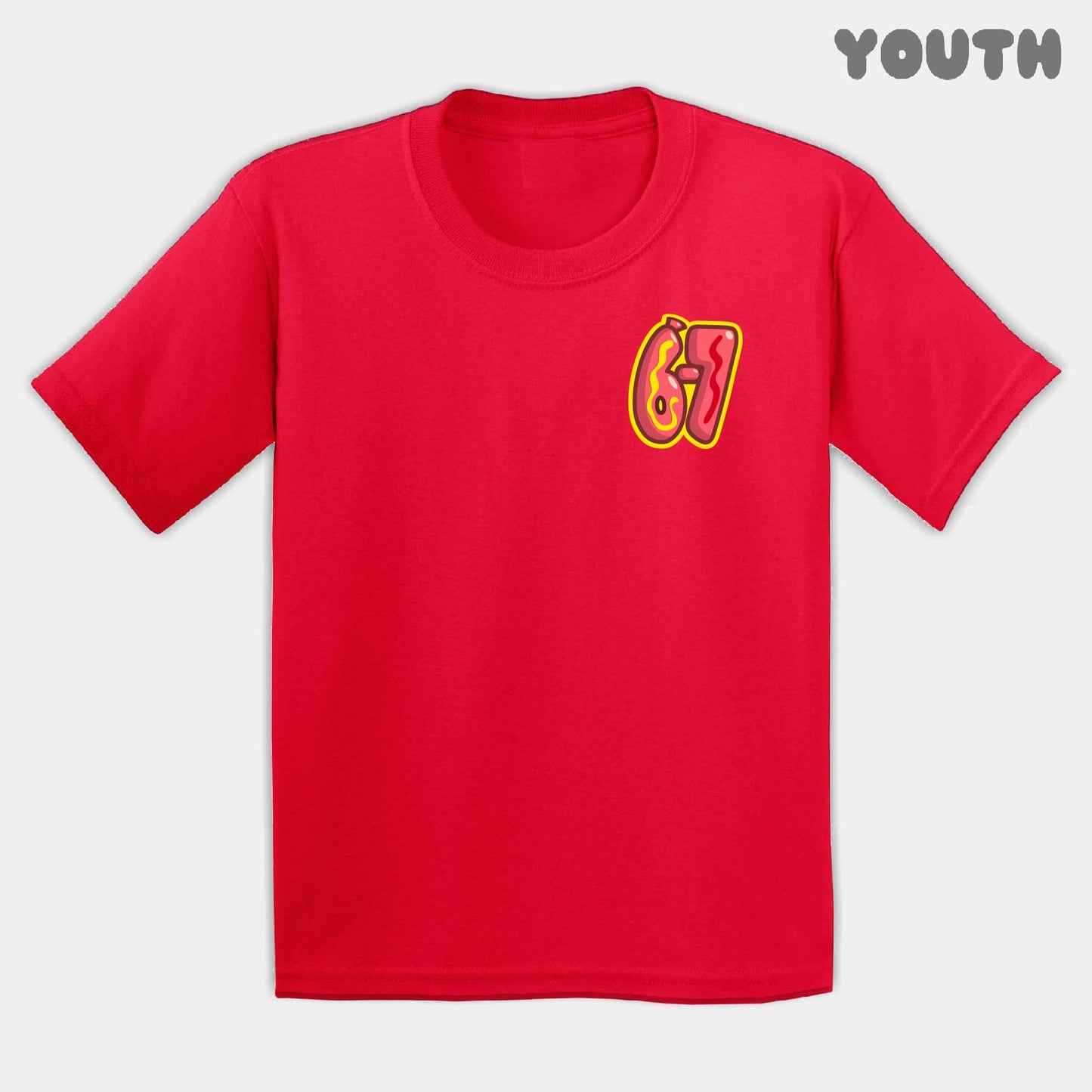 Hot Dog Six Seven Youth Tee