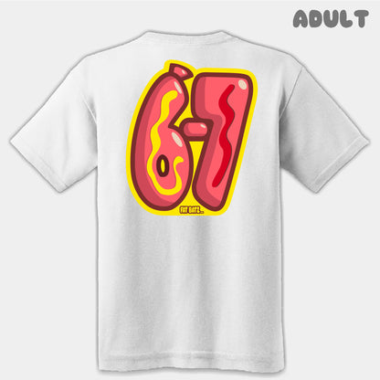 Hot Dog Six Seven Adult Tee