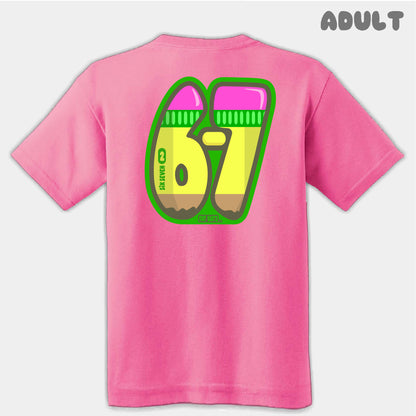 Yellow Pencil Six Seven Adult Tee