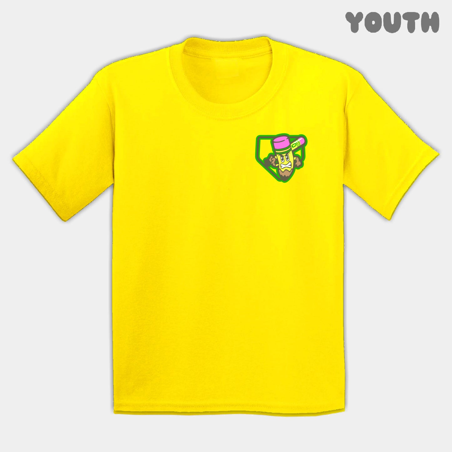 Yellow Pencils Mascots Youth Tee