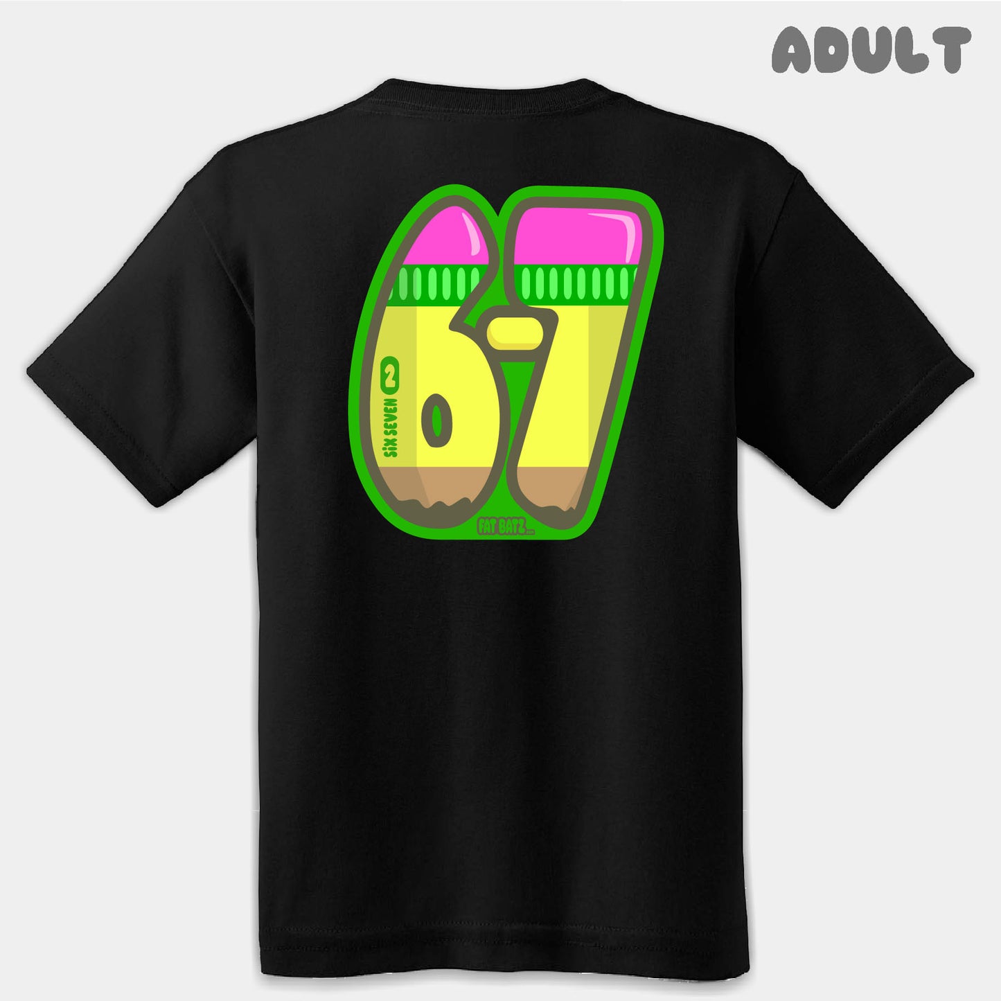 Yellow Pencil Six Seven Adult Tee