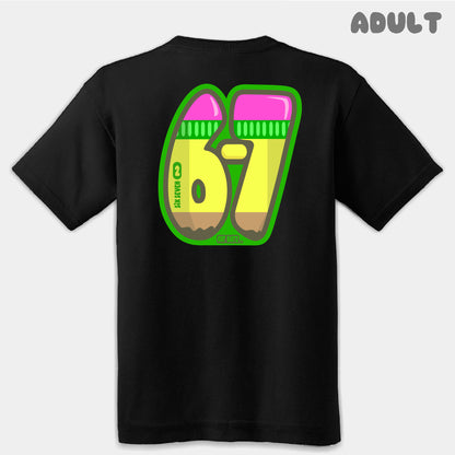 Yellow Pencil Six Seven Adult Tee