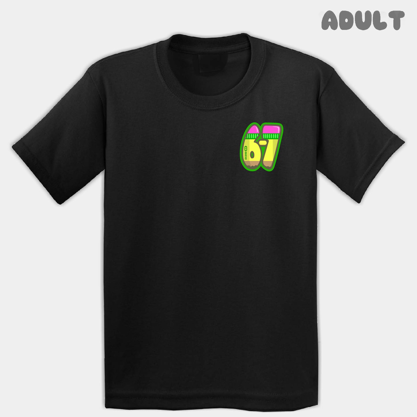Yellow Pencil Six Seven Adult Tee