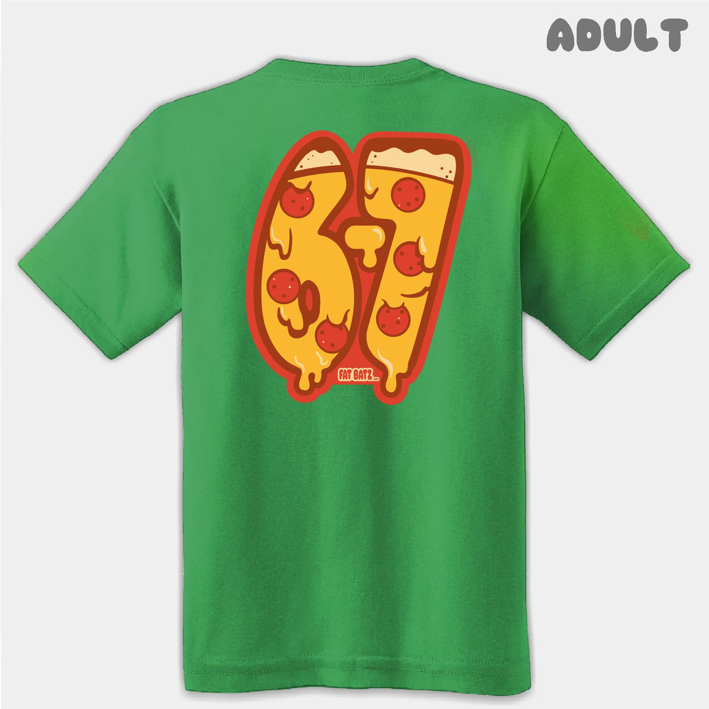 Pepperoni Pizza Six Seven Adult Tee