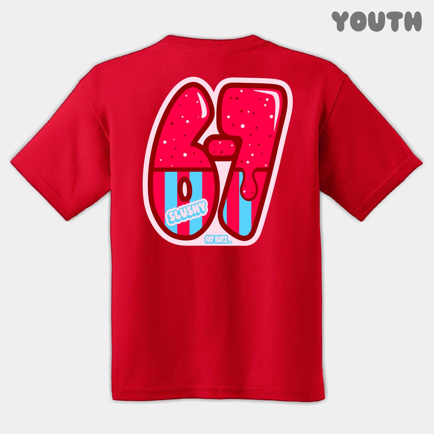 Red Slushy Six Seven Youth Tee