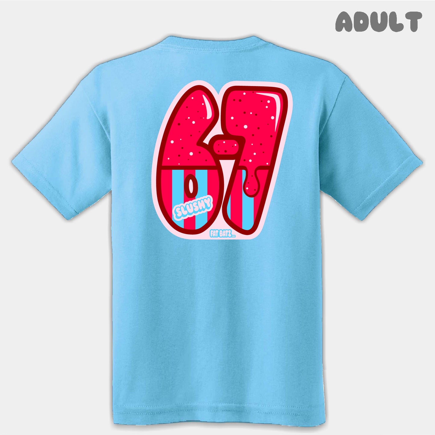 Red Slushy Six Seven Adult Tee