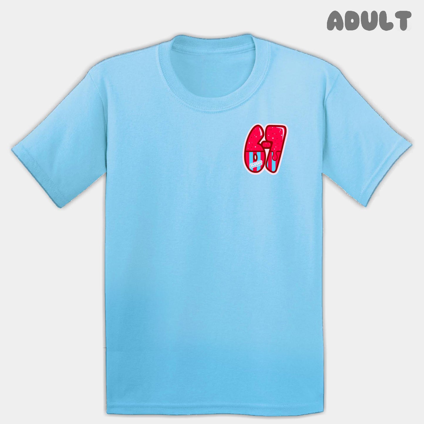 Red Slushy Six Seven Adult Tee