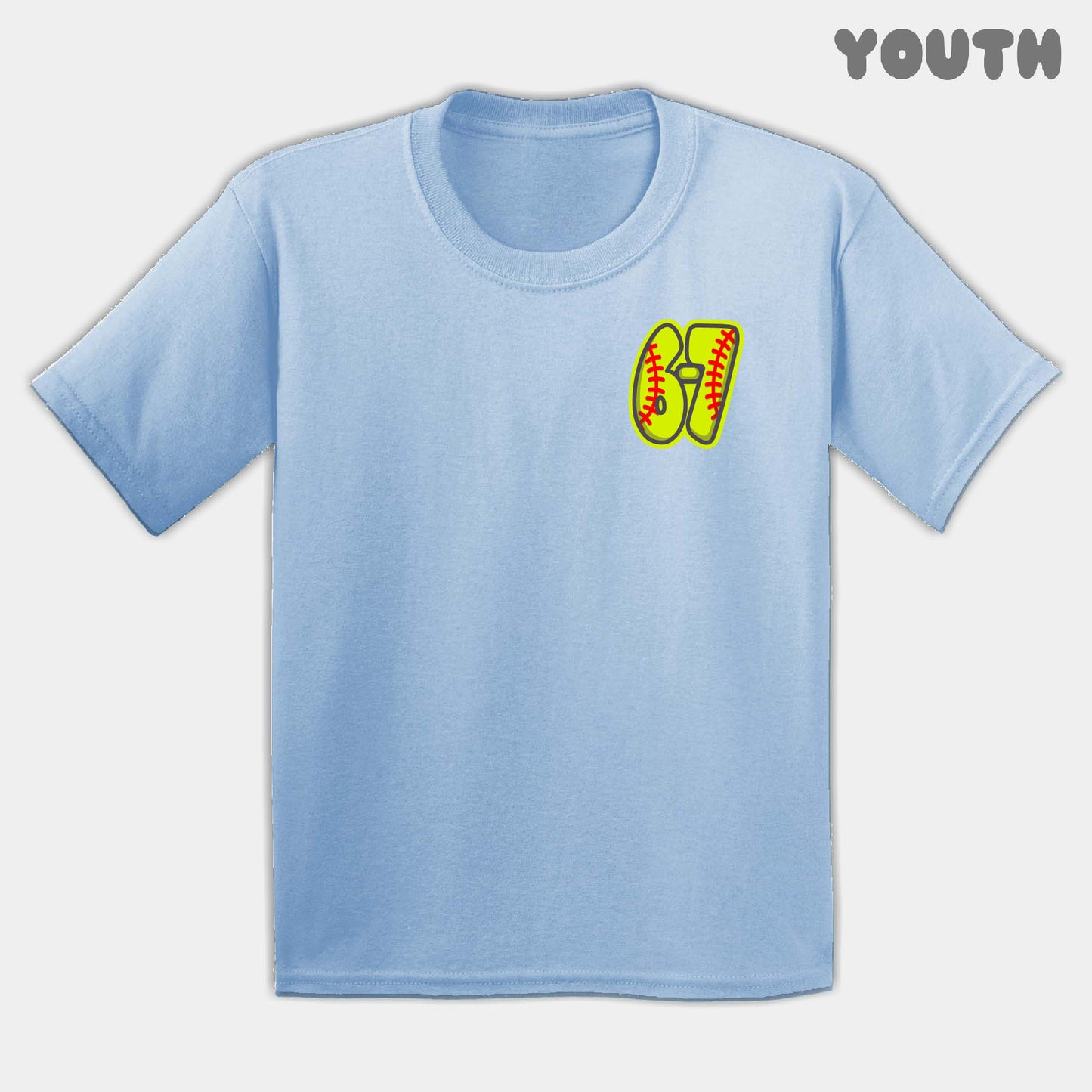 Softball Six Seven Youth Tee