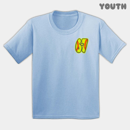 Softball Six Seven Youth Tee